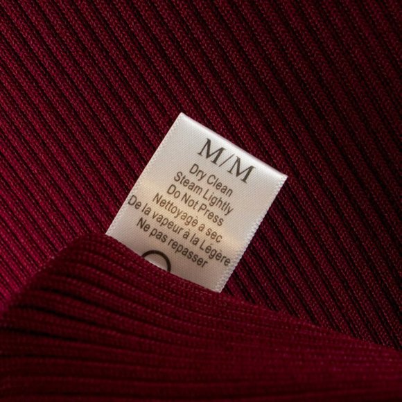 A.L.C. Nick Burgundy Ribbed Dress - Picture 7 of 7